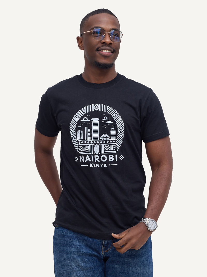 Kali Graphic Ts: Black with Nairobi II