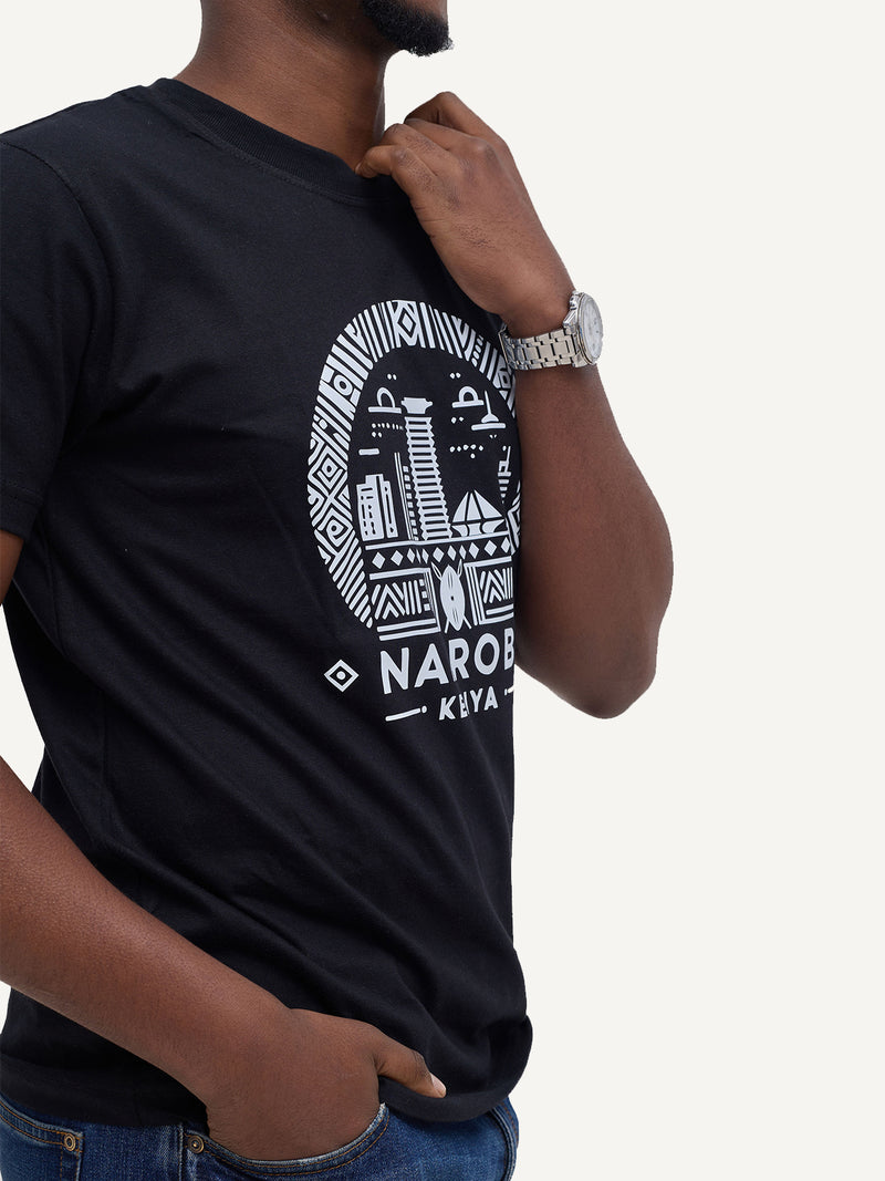 Kali Graphic Ts: Black with Nairobi II