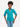 Linen Blouse: Teal with Bloom Wave Print