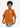 Boxy Linen Shirt: Mustard Brown with Dessert Pulse Print