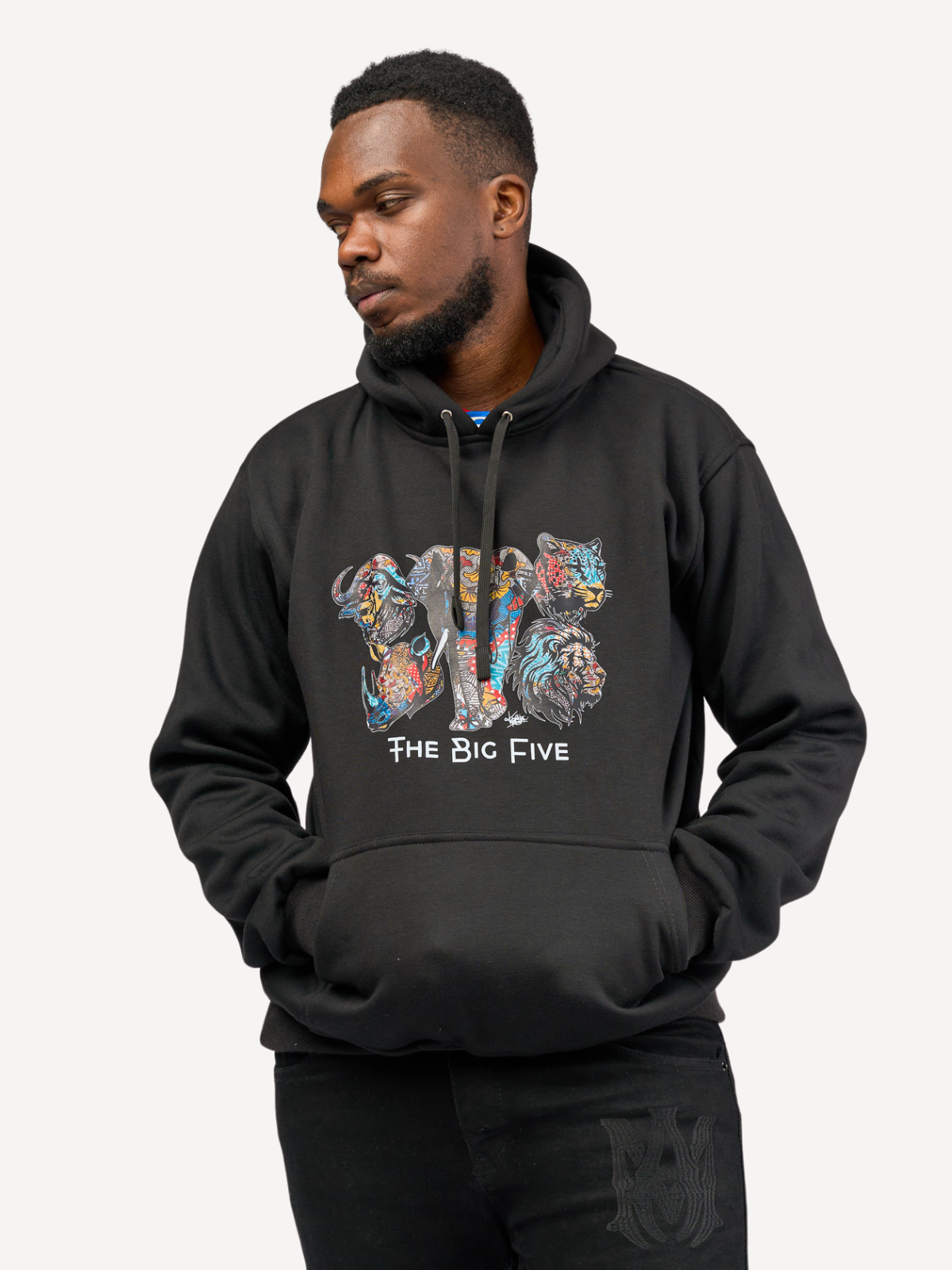Kali Graphic Hoodies: Black with The Big Five – Kitu Kali Africa