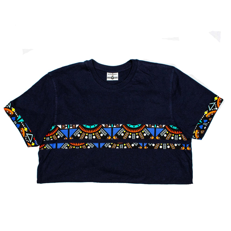 Kali Premium Ts: Navy with Blue Tribal