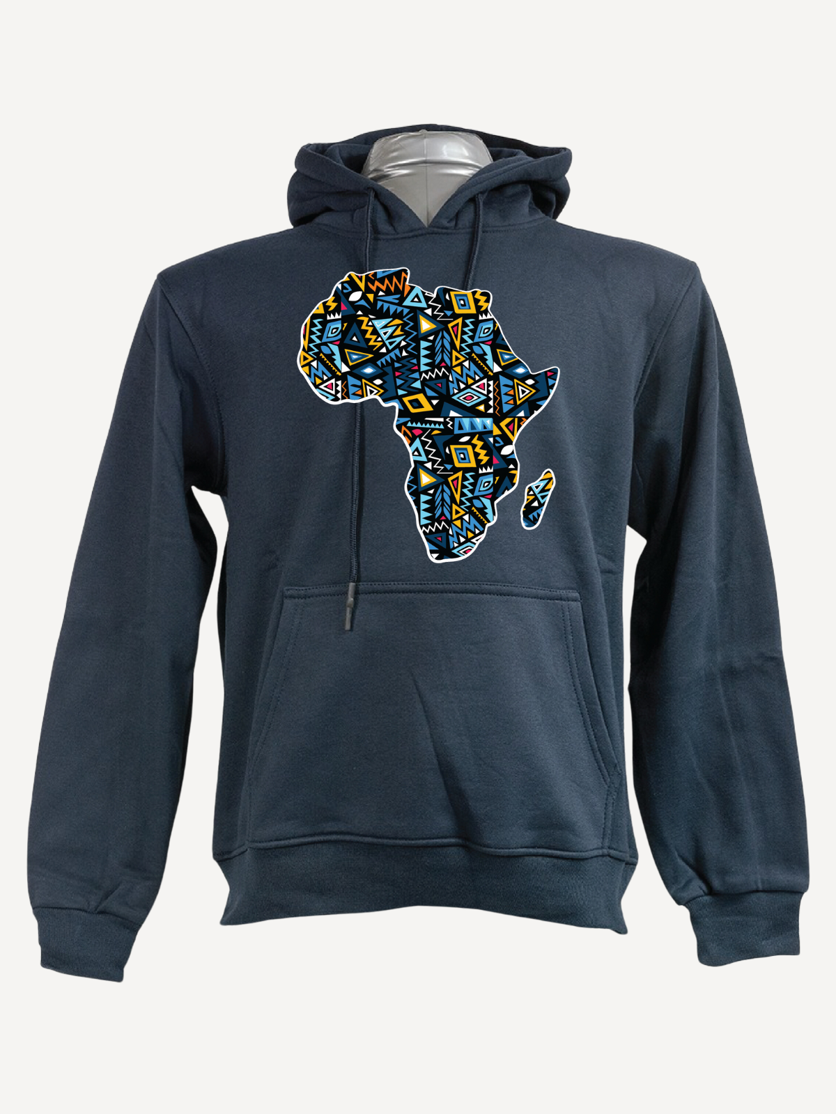 Kali Graphic Hoodies Navy with Africa Map Kitu Kali Africa