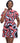 Kali Ladies: Shirt Dress - Cream Red Wave