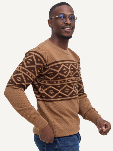 Kali Mens KnitWear: Brown