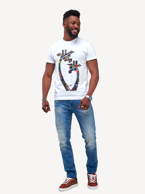 Kali Graphic Ts: White with Twiga