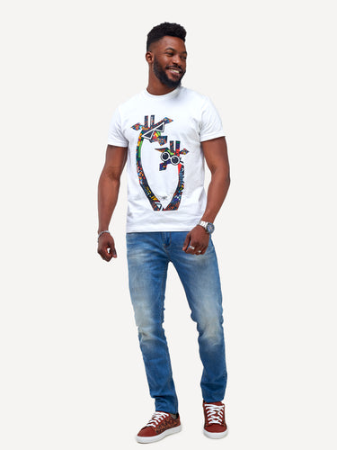 Kali Graphic Ts: White with Twiga