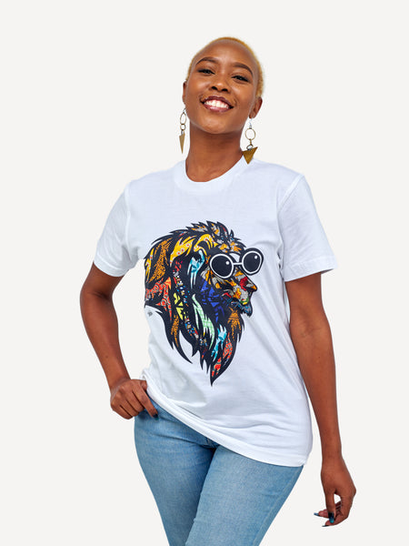 Kali Graphic Ts: White with Simba