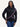 Ladies Hoodies: Crop - Black with Pink Salmon Print