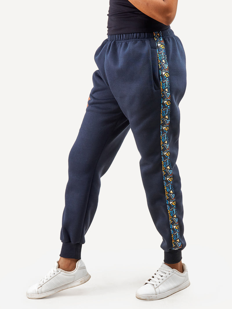 Kali Sweats: Pants - Navy with Blue KK
