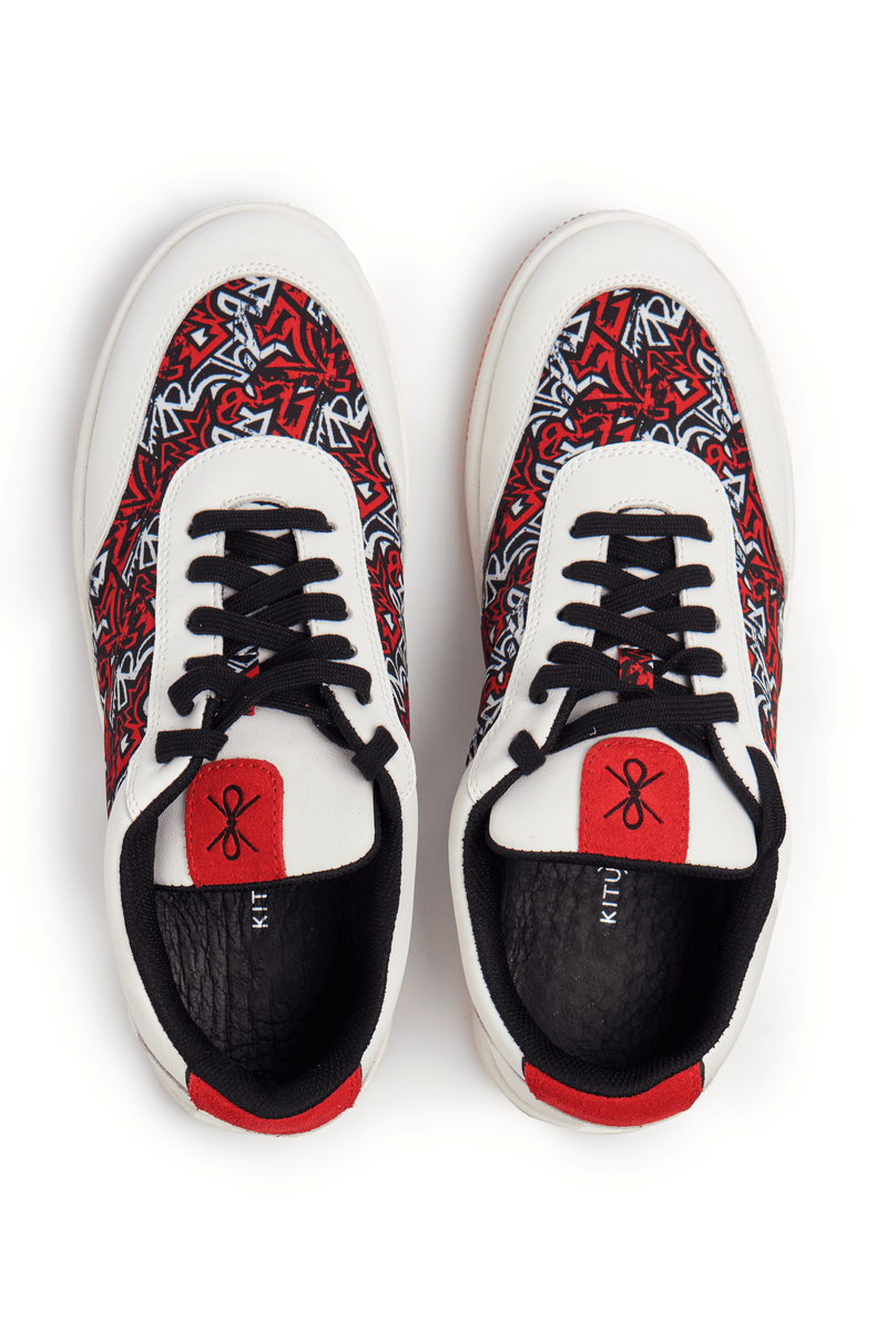 Kali Lifestyles: Red Suede with Red KK (Vibrant)