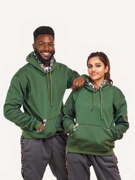 Kali Hoodies: Olive Green with Vilima