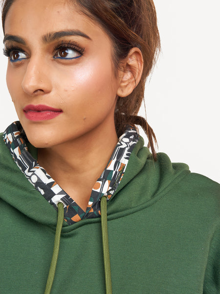 Kali Hoodies: Olive Green with Vilima