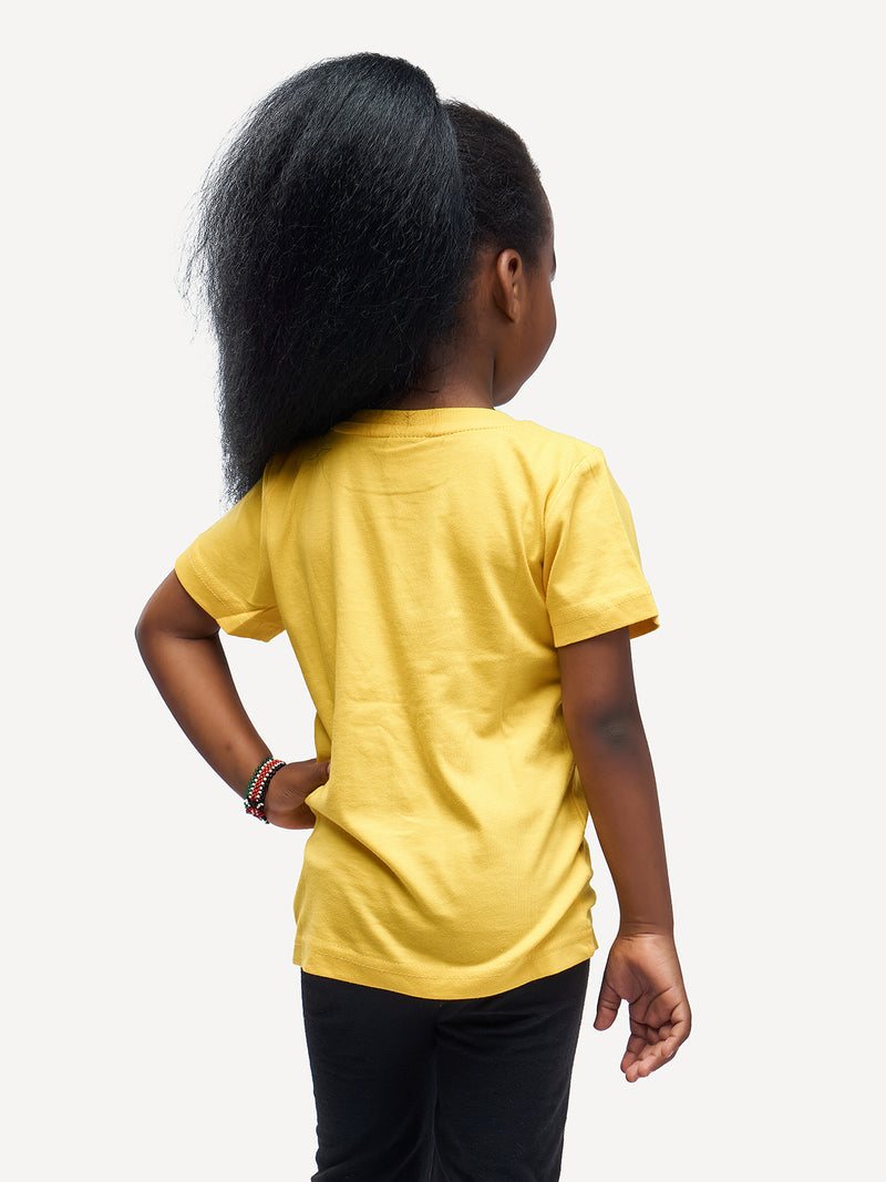 Kali Kids Ts: Yellow with Twiga