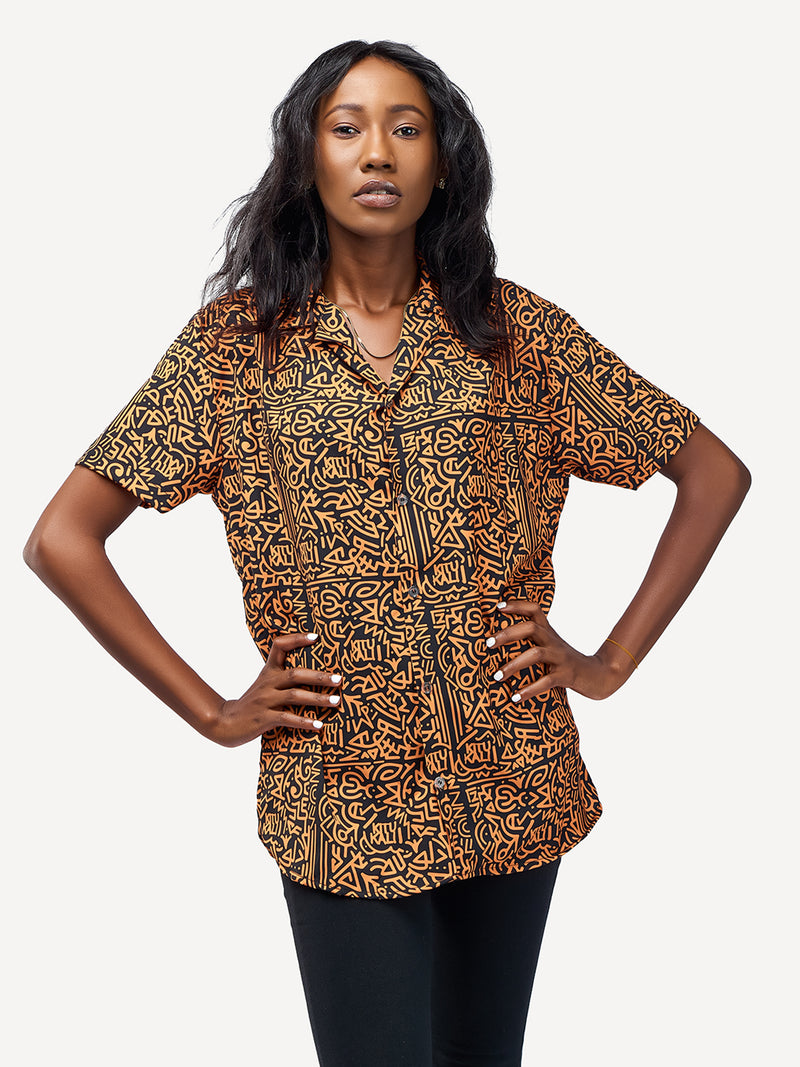KaliShirts: Black & Gold KK Print