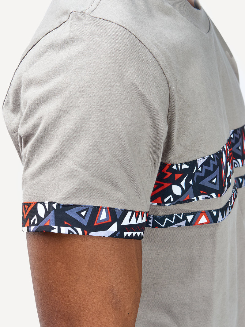 Kali Premium Ts: Clay with Red & Grey KK Print