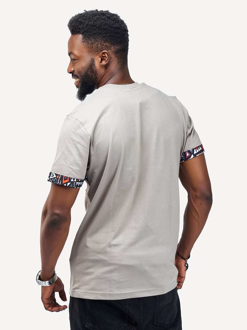 Kali Premium Ts: Clay with Red & Grey KK Print