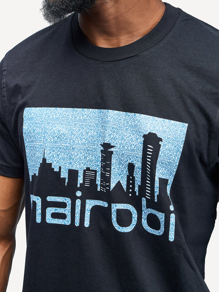 Kali Graphic Ts: Black with Nairobi