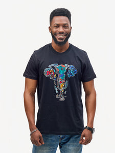 Kali Graphic Ts: Black with Tembo 2