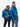 Kali Zipper Hoodies: Petrol Blue with Blue KK