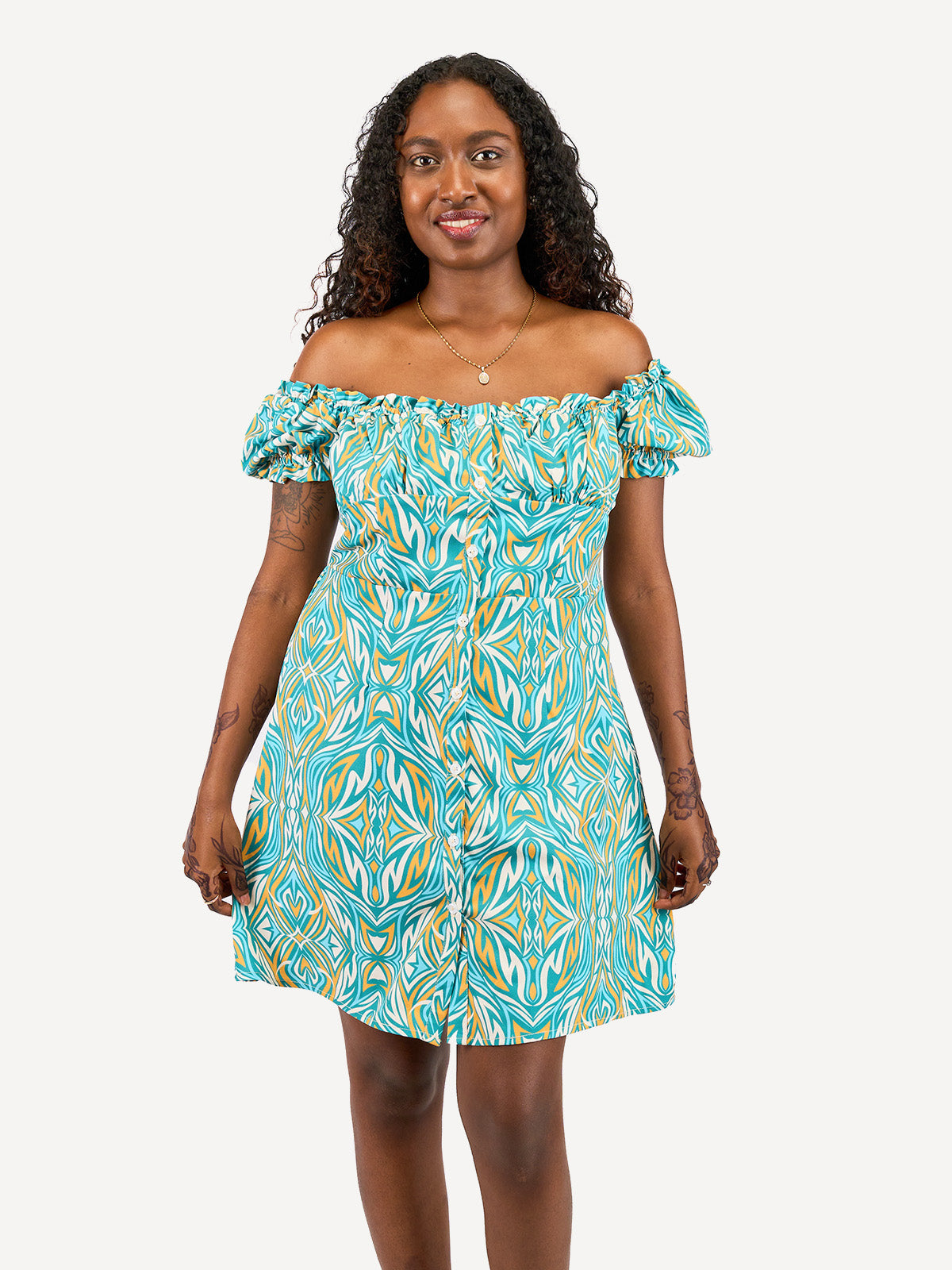 Kali Ladies: Milkmaid Mini Dress