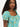 Kali Ladies: Milkmaid Mini Dress - Teal Reverie