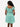 Kali Ladies: Milkmaid Mini Dress - Teal Reverie