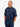 Linen Long-Sleeve Shirts: Navy with Navy Wave Print