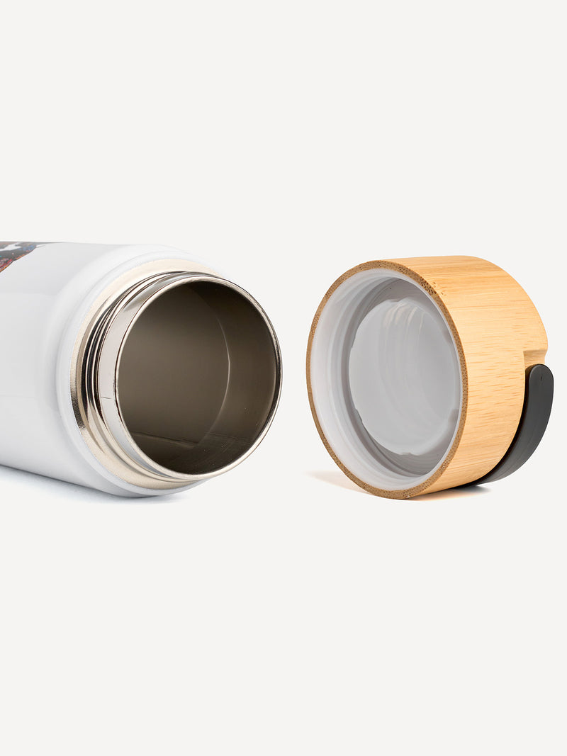 Kali Sports Water Bottles: White with Big Five