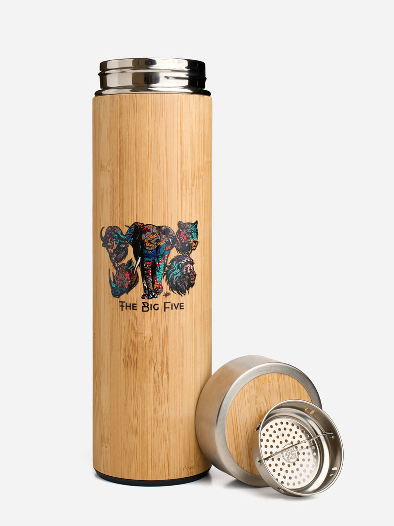 Kali Wooden Water Bottles: Big Five