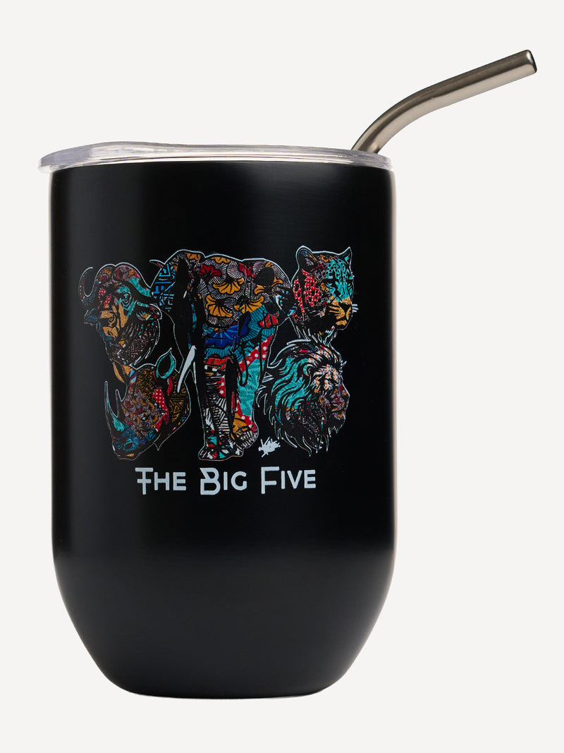 Insulated Mugs: Black with Big Five