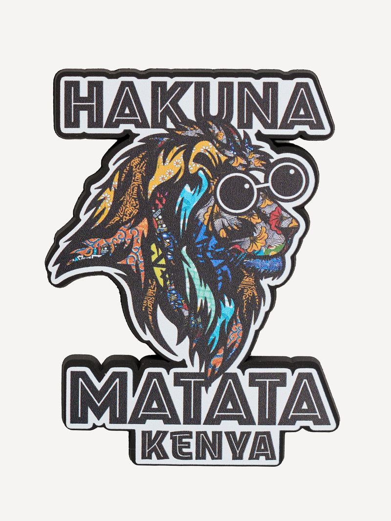 Kali Fridge Magnet: White with Hakuna Matata Simba