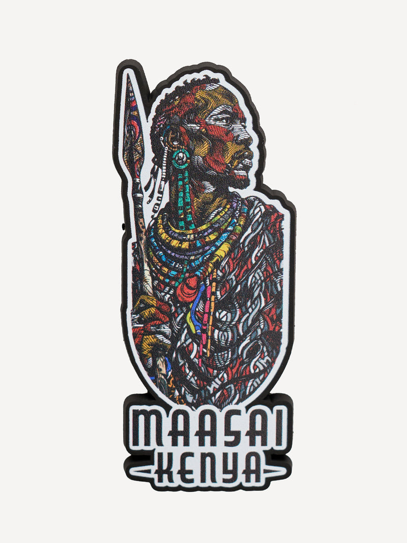 Kali Fridge Magnet: White with Moran