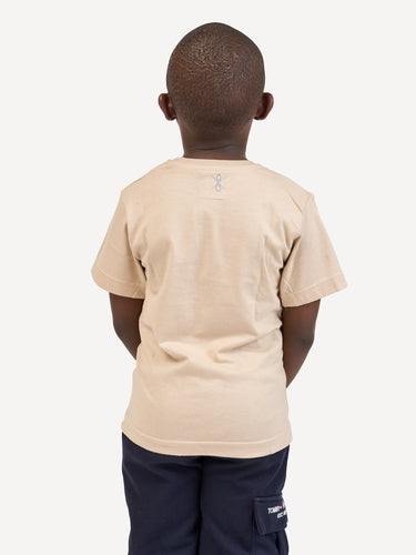 Kali Kids Ts: Beige with Kobe Pole Pole