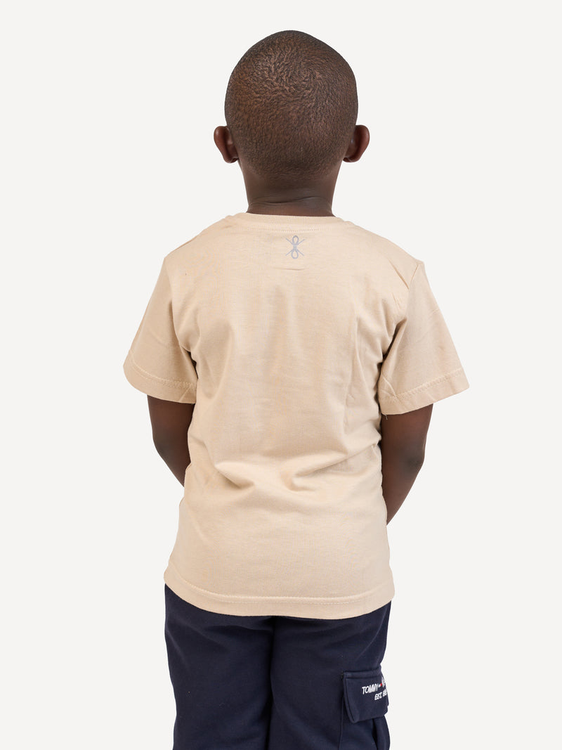 Kali Kids Ts: Beige with Kobe Pole Pole
