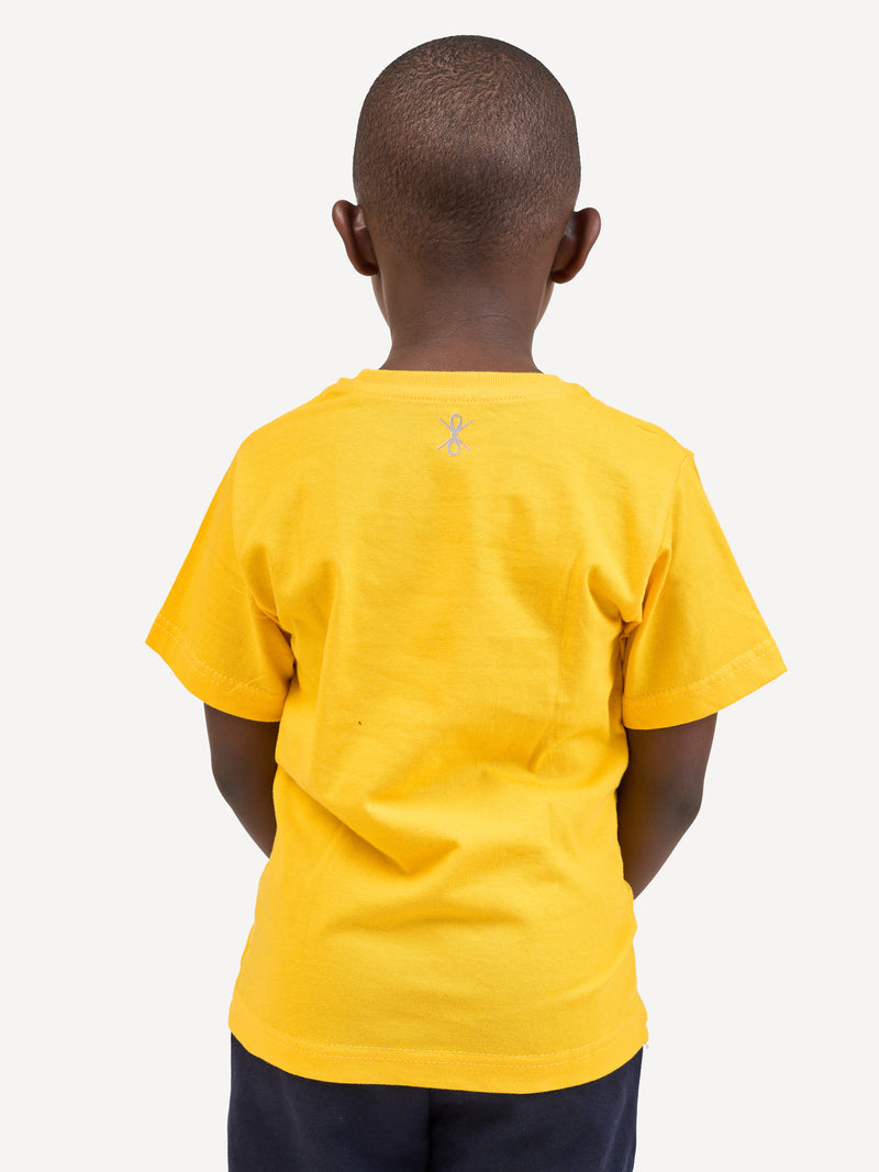 Kali Kids Ts: Yellow with Big Five