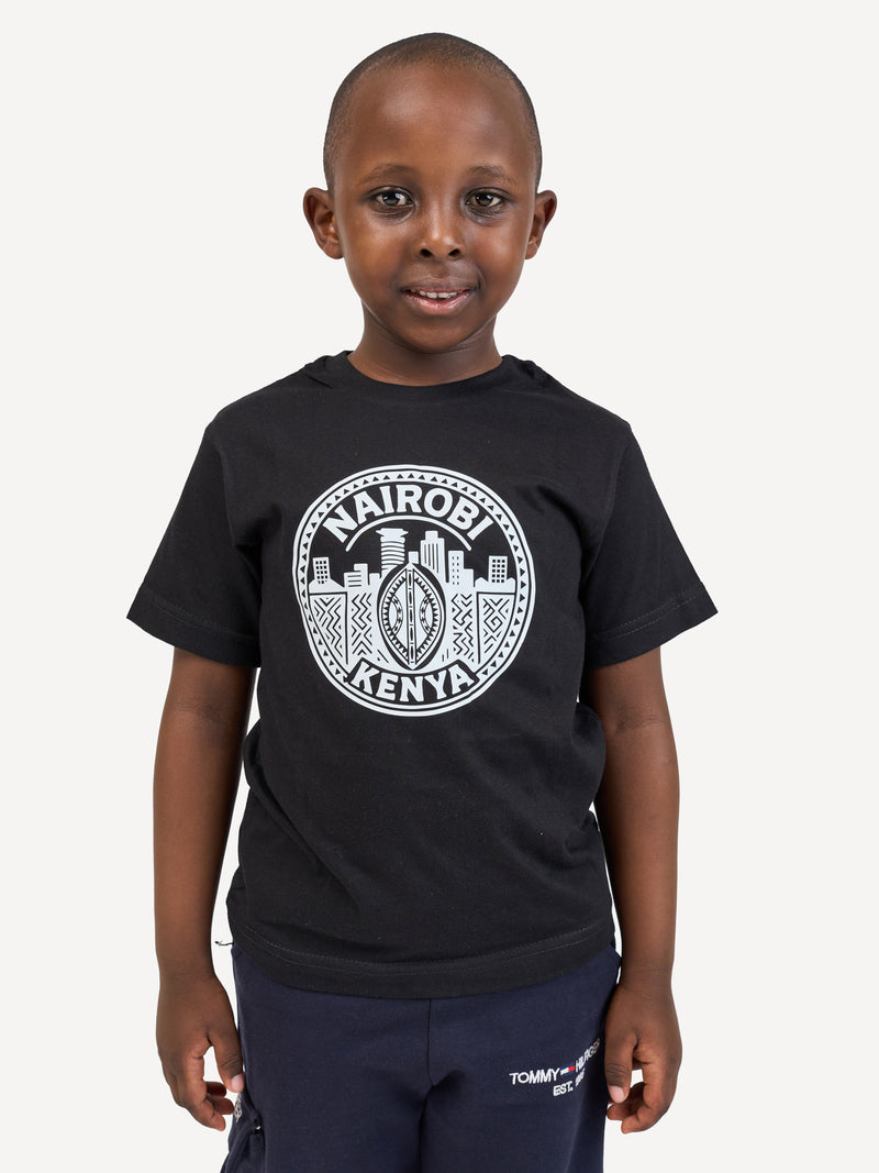 Kali Kids Ts: Black with Nairobi III