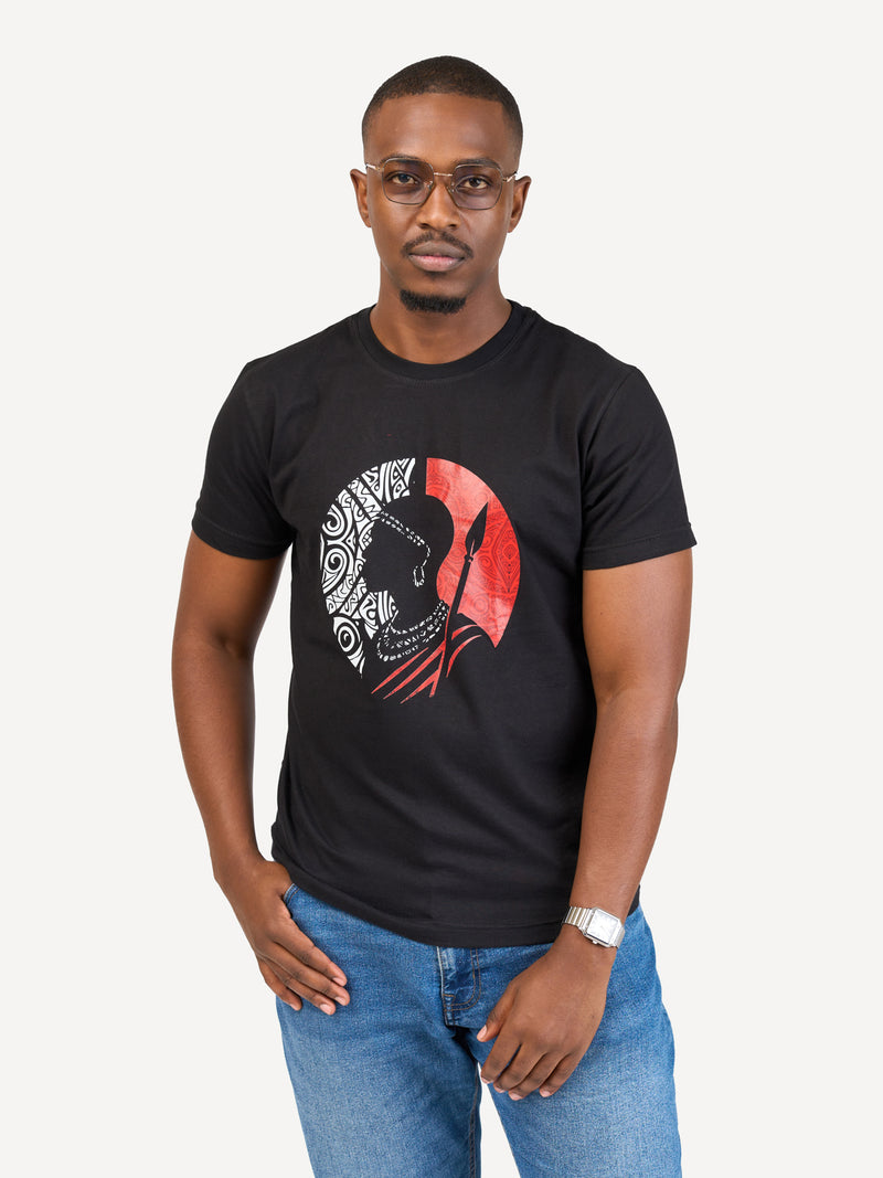 Kali Graphic Ts: Black with Warrior Grace