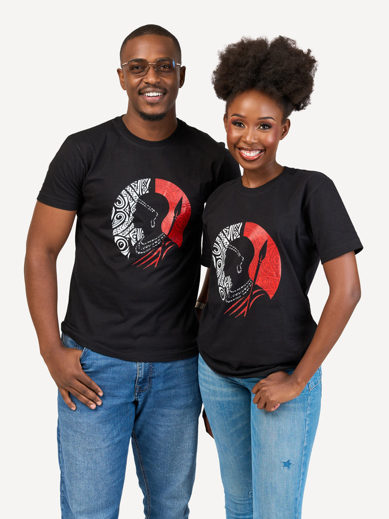 Kali Graphic Ts: Black with Warrior Grace