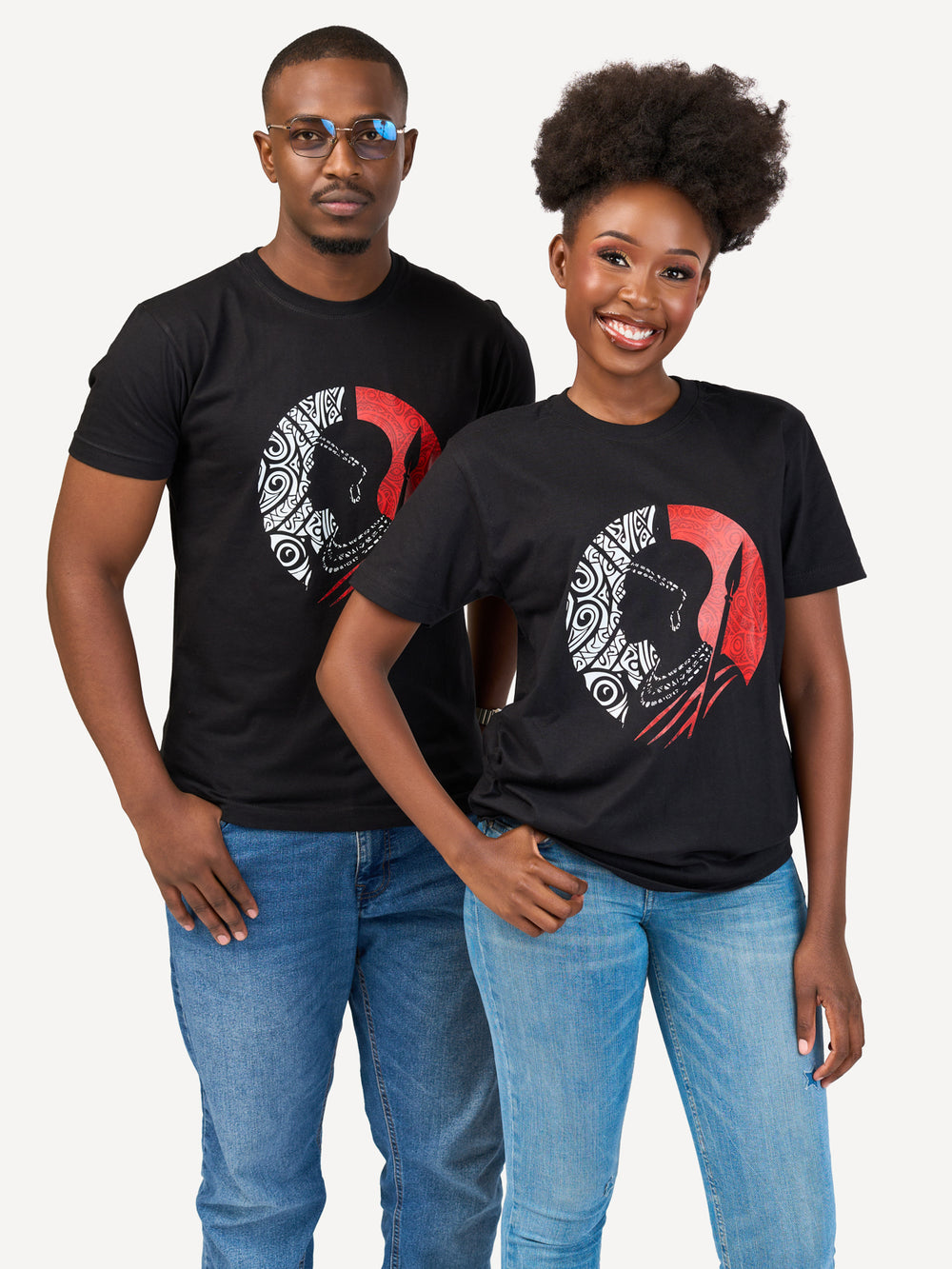 Kali Graphic Ts: Black with Warrior Grace