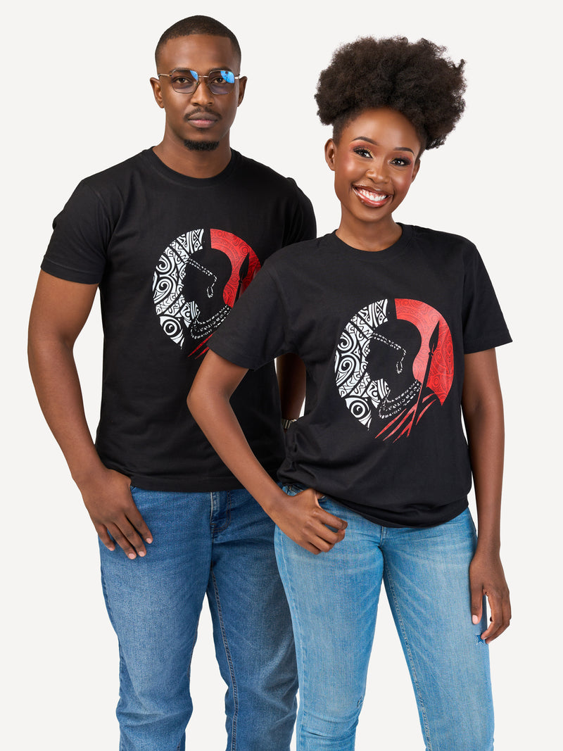 Kali Graphic Ts: Black with Warrior Grace