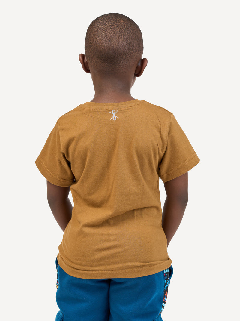 Kali Kids Ts: Vintage Umber with Simba Cub