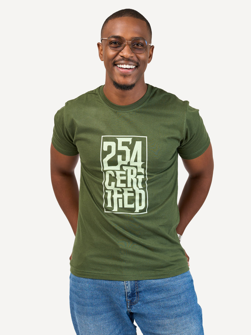 Kali Graphic Ts: Pine Green with 254 Cert.