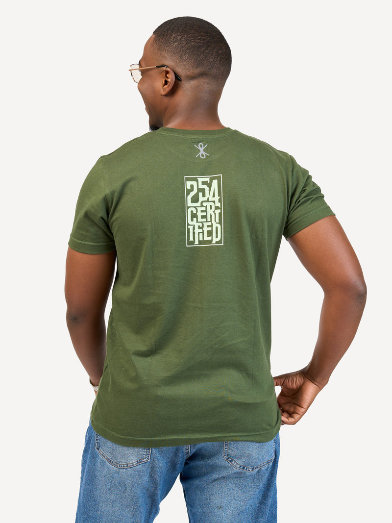 Kali Graphic Ts: Pine Green with 254 Cert.