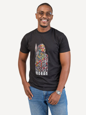 Kali Graphic Ts: Black with Moran