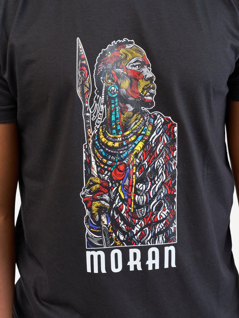 Kali Graphic Ts: Black with Moran