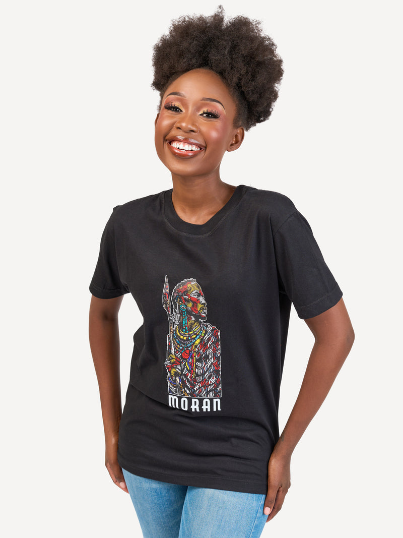 Kali Graphic Ts: Black with Moran