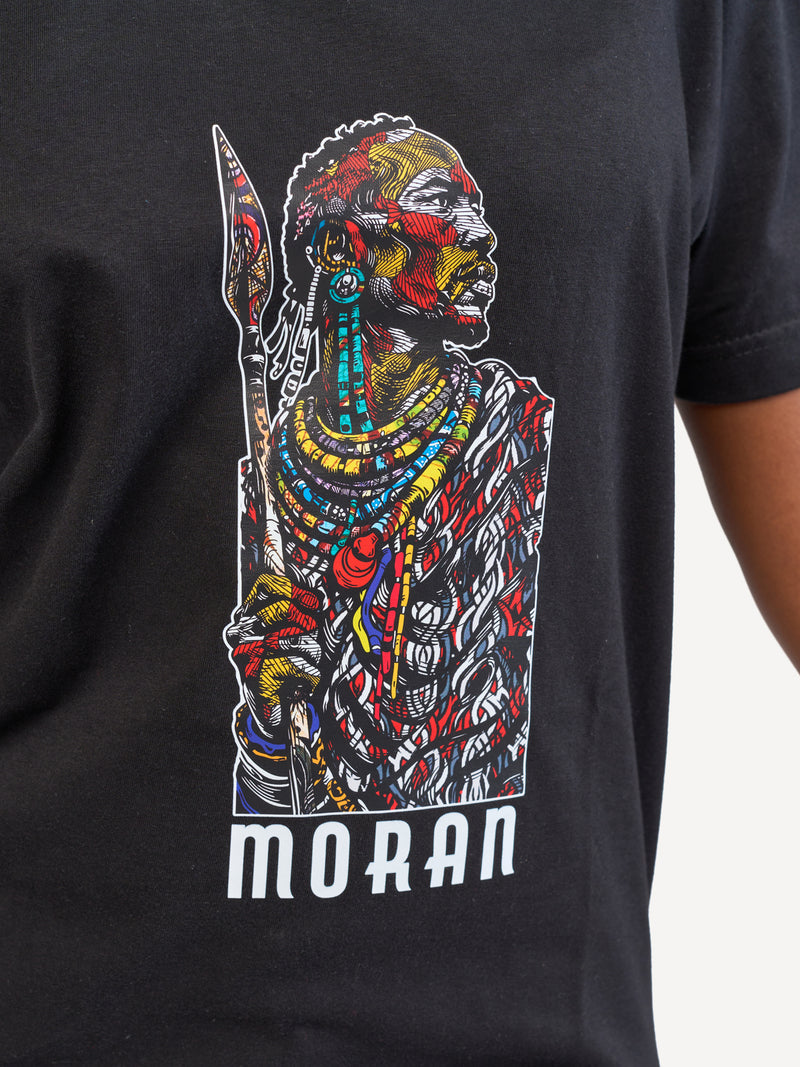 Kali Graphic Ts: Black with Moran