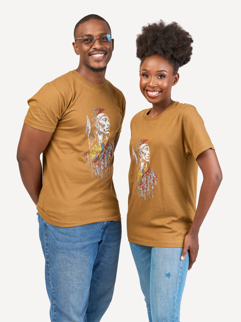 Kali Graphic Ts: Vintage Umber with Moran