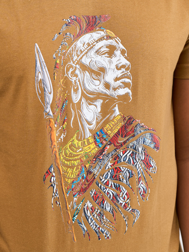 Kali Graphic Ts: Vintage Umber with Moran